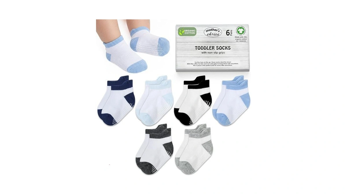 Gots Organic Cotton Blend Ankle Toddler Socks 6m-12m-2t-3t-4t-5t Baby Gift