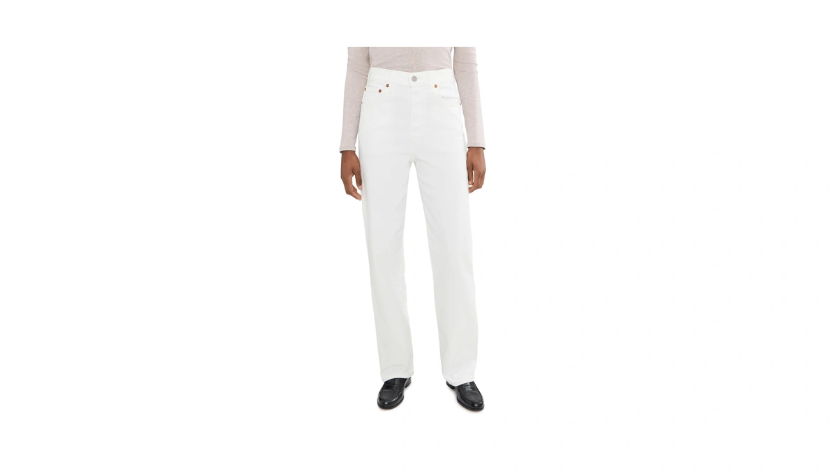 Levi's Women's Ribcage Straight Full Length Jeans, (new) Naturally Good