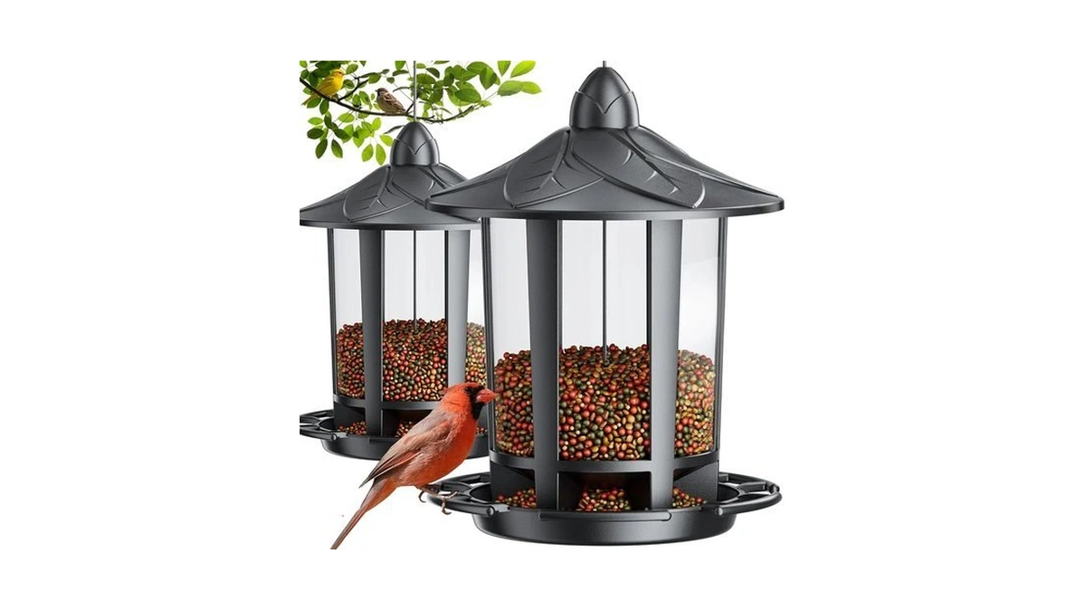 Birdream 2 Pack Bird Feeders For Outdoor Hanging, Assembly Required,