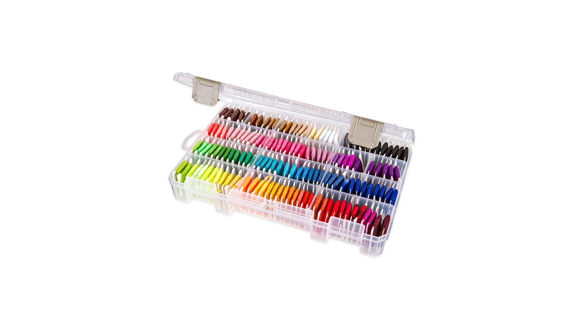 Artbin Floss Finder Box, Embroidery Floss Organizer, Clear