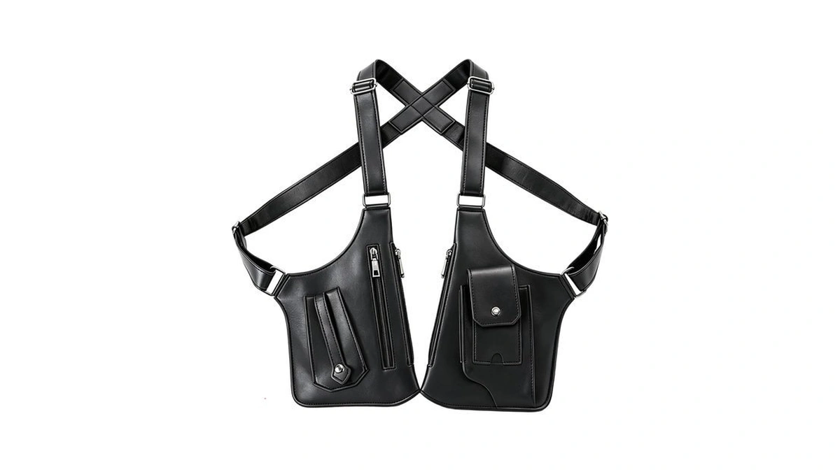 Paastai Double Shoulder Armpit Bag With Anti-pickpocket Multi-pocket Design
