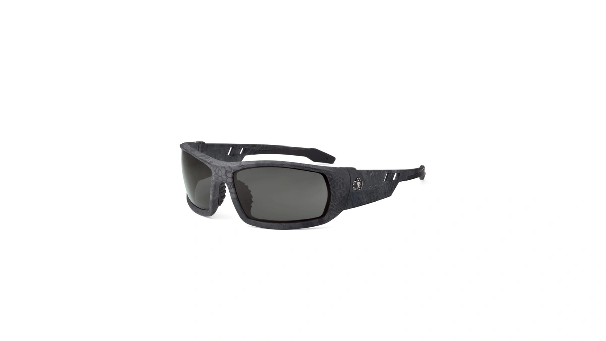 Ergodyne Skullerz Odin Safety Sunglasses - Kryptek Typhon Frame, Smoke