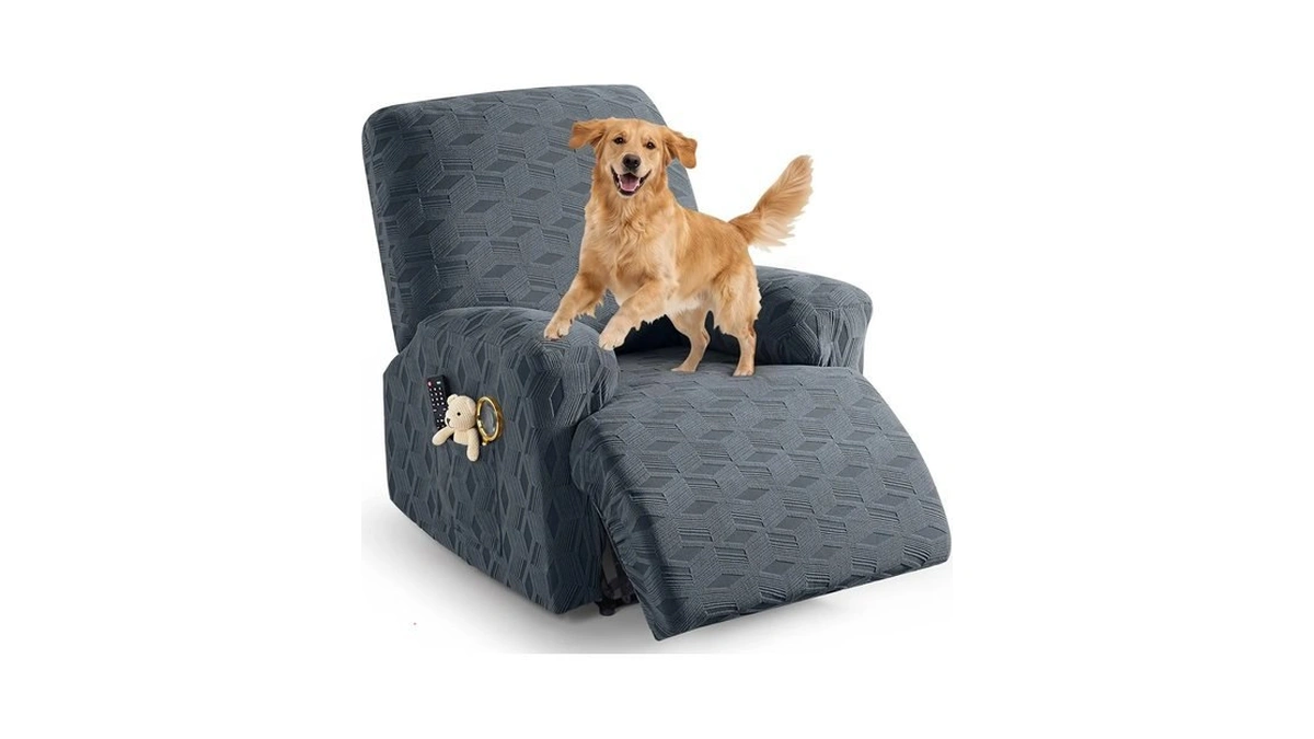 Taococo Recliner Cover 3 Pieces Recliner Chair Covers, Stretch Jacquard