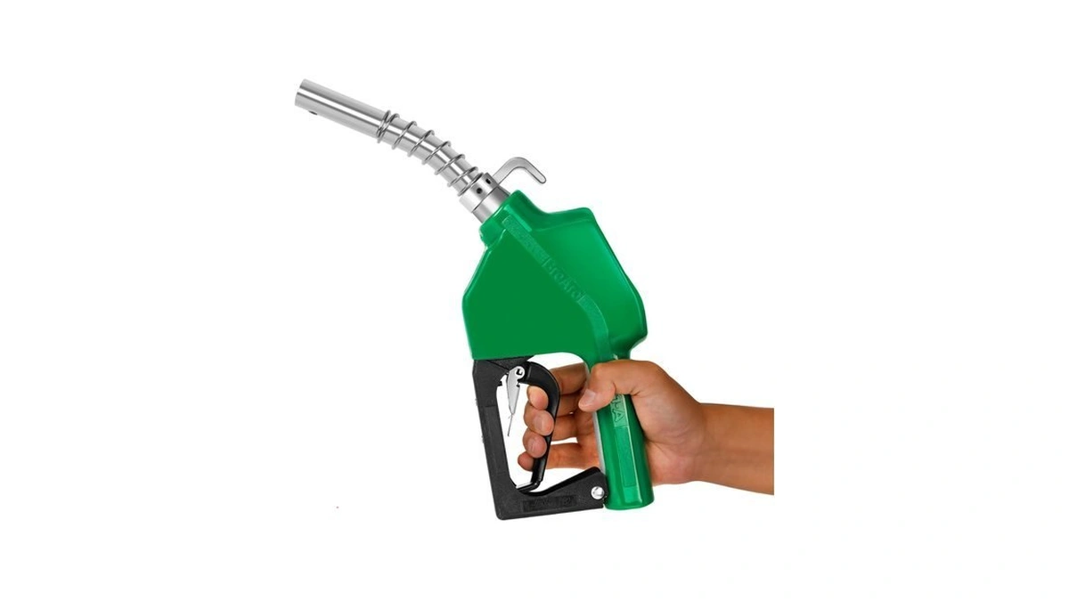 Brearo 3/4" Npt Automatic Fuel Nozzle With Hook, Gas Pump
