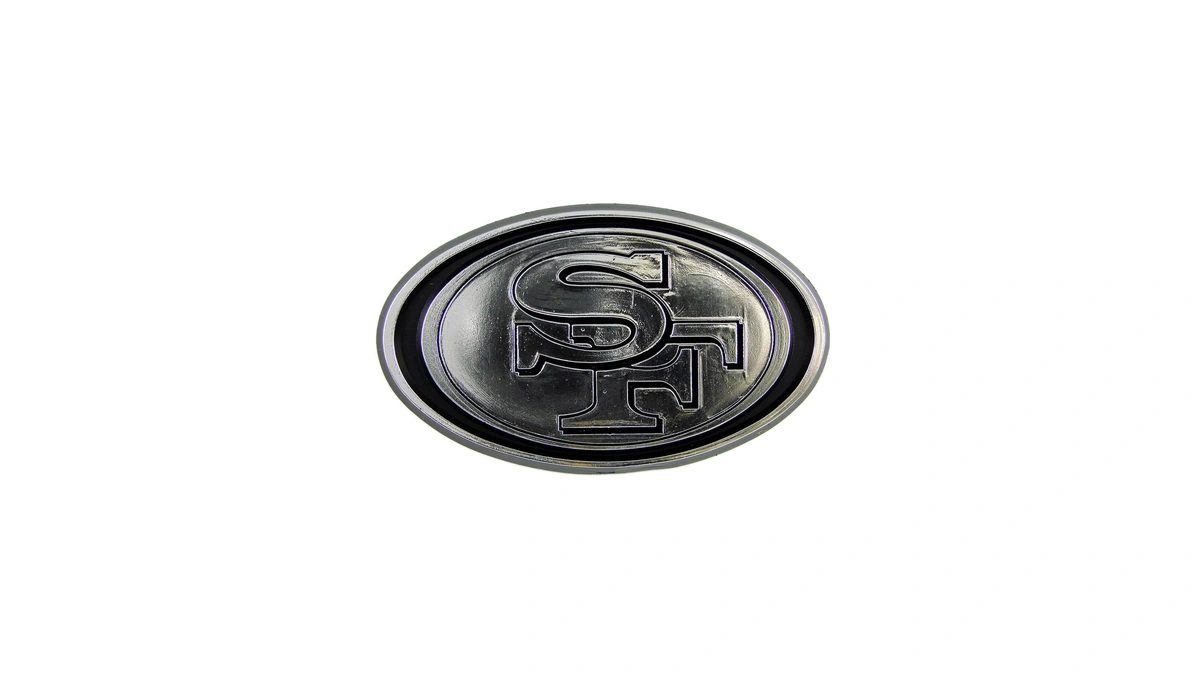 Fanmats 60283 Nfl - San Francisco 49ers Molded Chrome Emblem