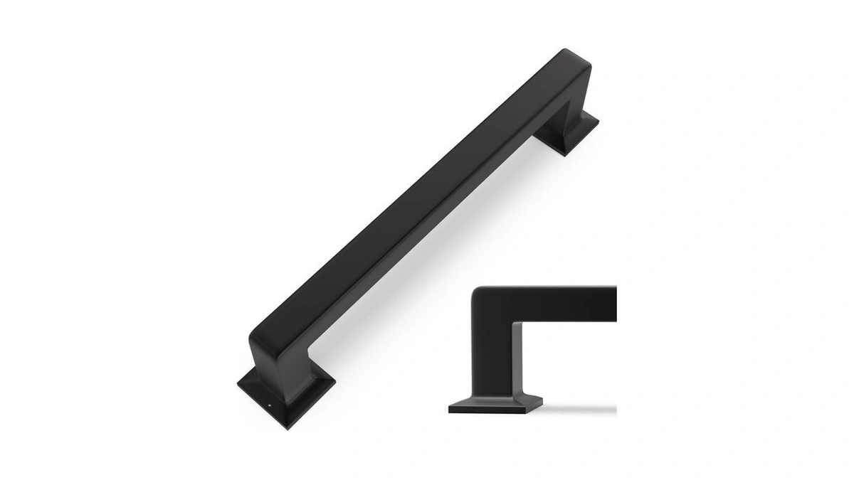 Giyuro Matte Black Kitchen Cabinet Pulls, 5 Inch(128 Mm), 10