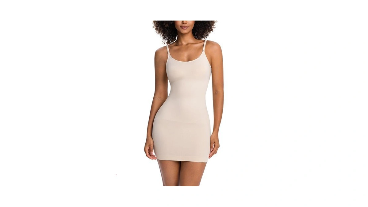 Athlemo Shapewear Dress Full Slip For Women Summer Casual Club