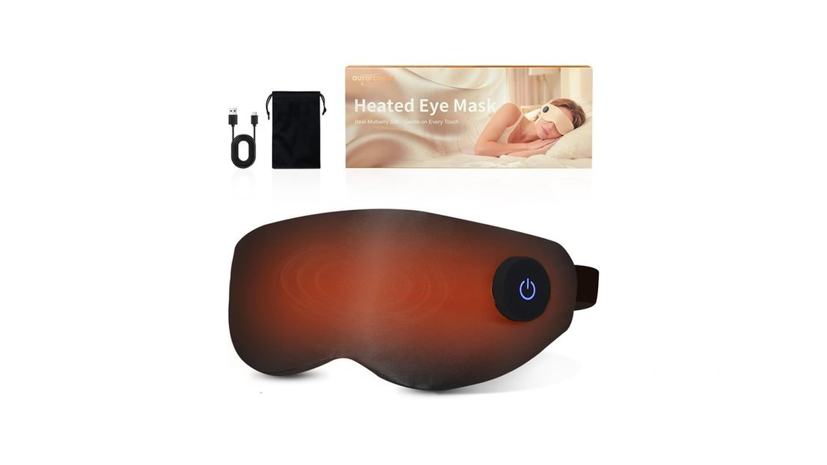 Heated Eye Mask For Dry Eyes, Cordless Sleep Mask With