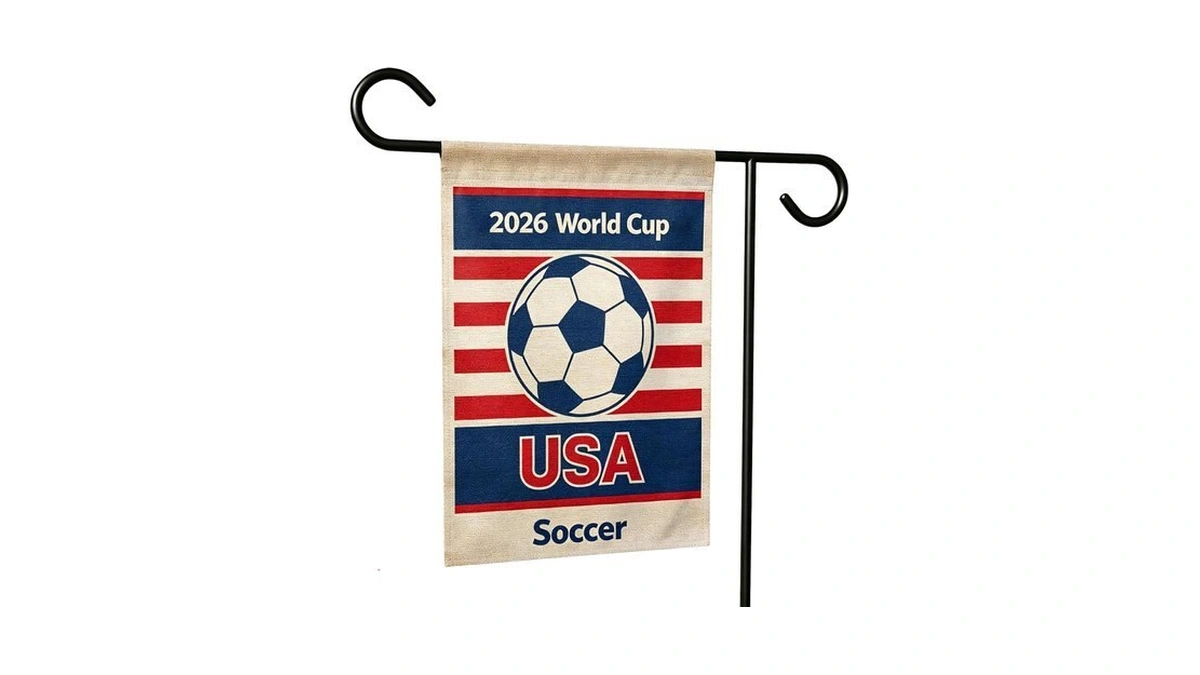 2026 World Cup Garden Flag Usa Soccer-12x18 Inch Patriotic Sports