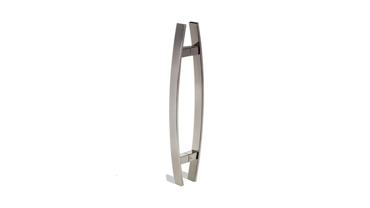 18 Inches Length Modern Stainless Steel Door Handles Chrome Mirror