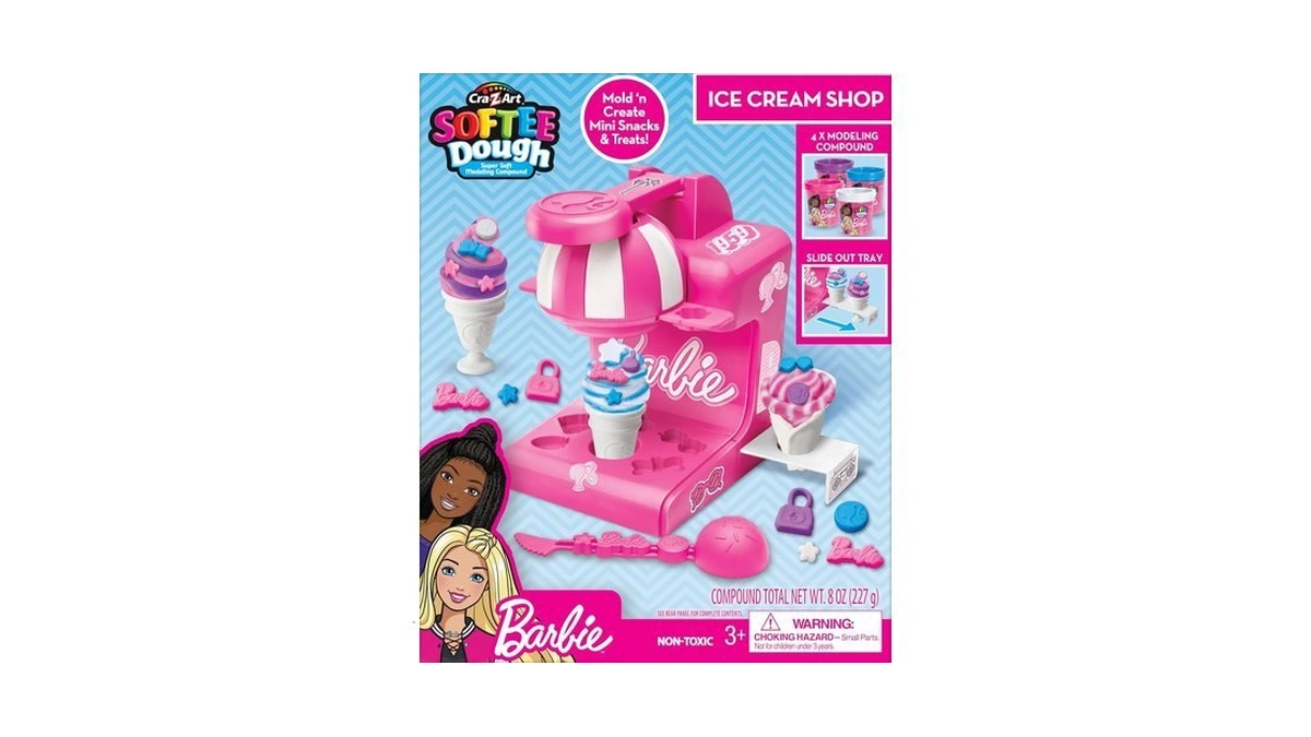 Barbie Softee Dough Ice Cream Playset With Ice Cream Maker,