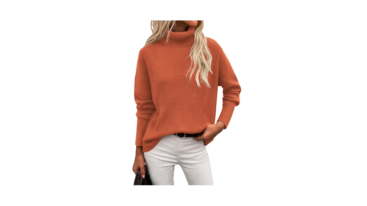 Ekouaer Womens Outfits 2026 Turtleneck Sweater Long Sleeve Casual Basic