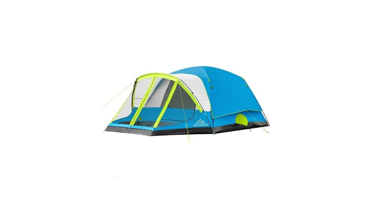 Jelucamp 6/8 Person Large Waterproof Family Tents For Camping, Screened