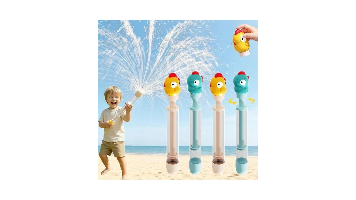 4pack Fireworks Shaped Water Gun,including Cute Animal Mini Water Gun,firework