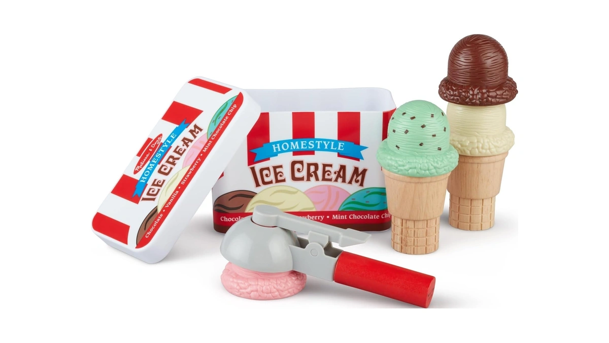 Melissa & Doug Scoop And Stack Ice Cream Playset, Magnetic