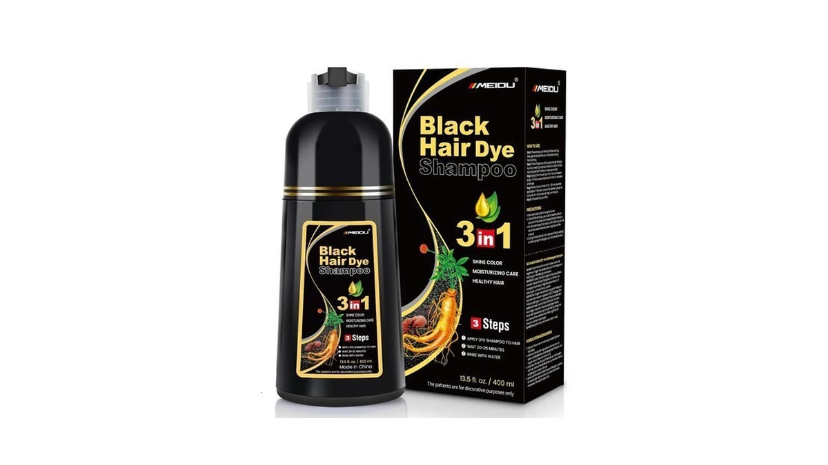 Iiimeidu Meidu Black Hair Dye Shampoo 3 In 1 For