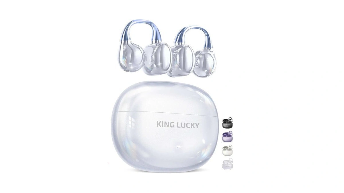 King Lucky Clip-on Earbuds Gen 3, Open-ear Wireless Bluetooth 6.0