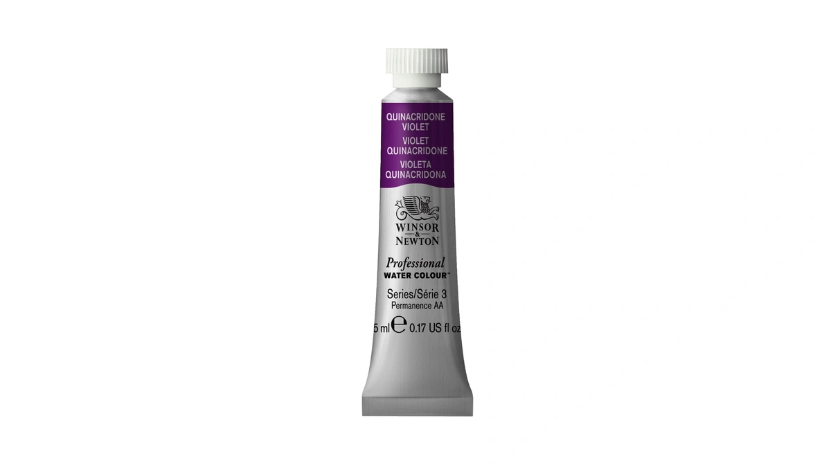 Winsor & Newton Professional Watercolor, 5ml Tube, Quinacridone Violet
