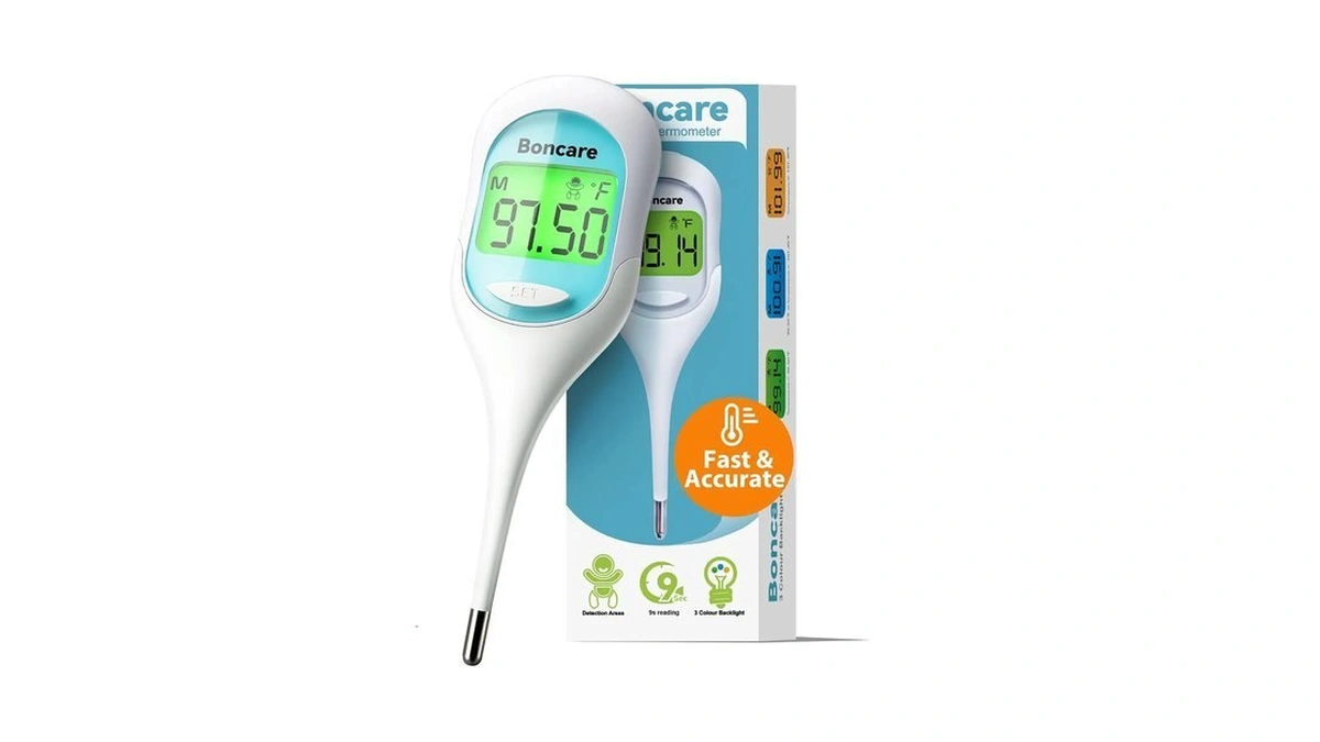 Boncare 9 Seconds Digital Basal Thermometer (blue)