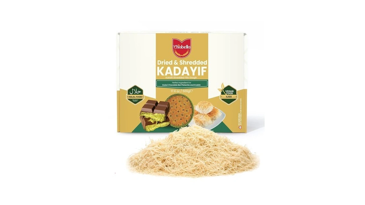 Chobella Premium Dried & Shredded Kataifi Fillo Dough, 500g (1.1lb),