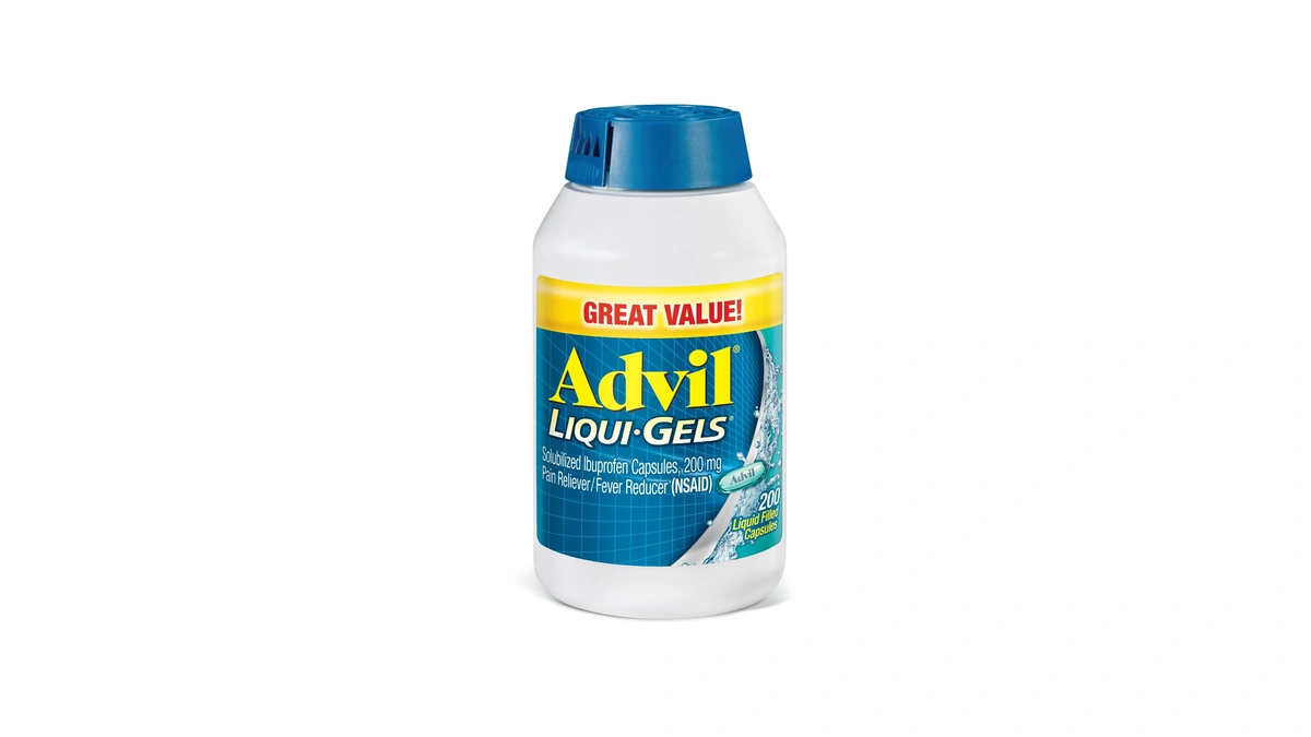 Advil Liqui-gels, Ibuprofen 200mg, Pain Relief, 200 Capsules