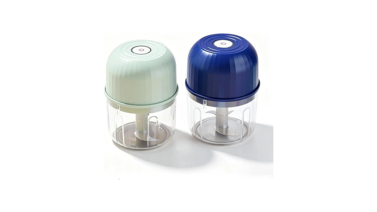 Two-pack Mini Electric Garlic Crusher, Usb Rechargeable Food Processor, Portable