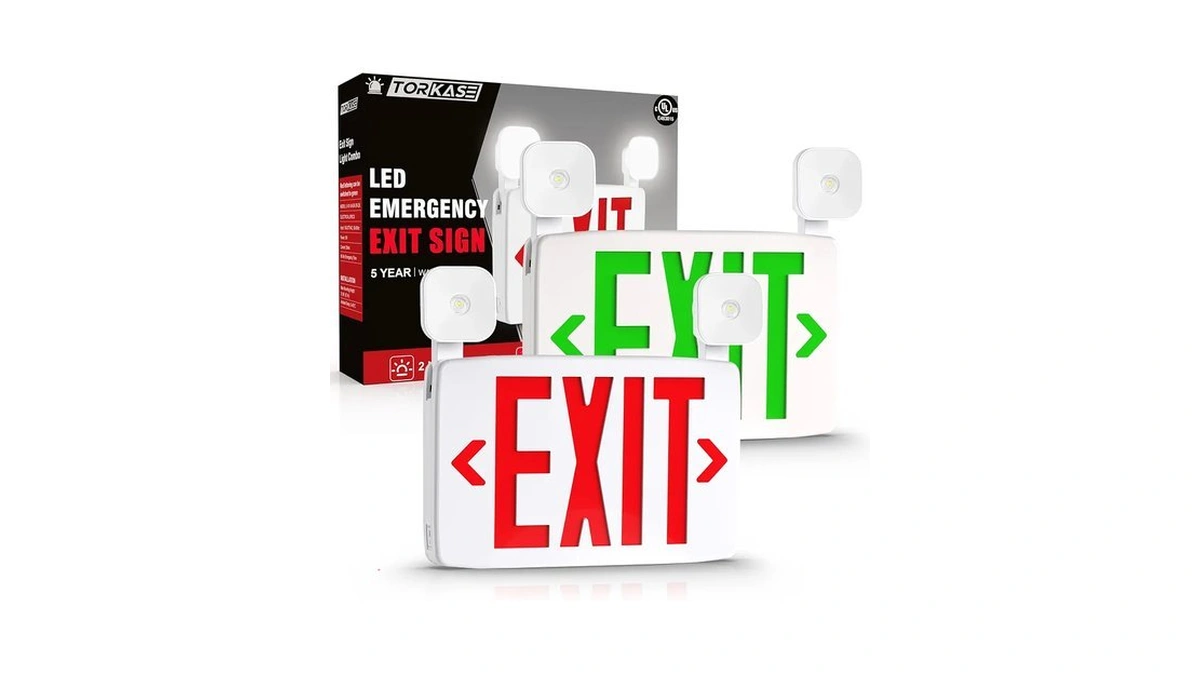 Exit Signs With Led Emergency Lights & Backup Battery, Ul