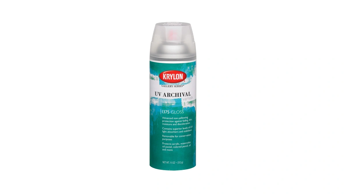Krylon K01375000 Gallery Series Uv Archival Varnish Aerosol Spray, Gloss,