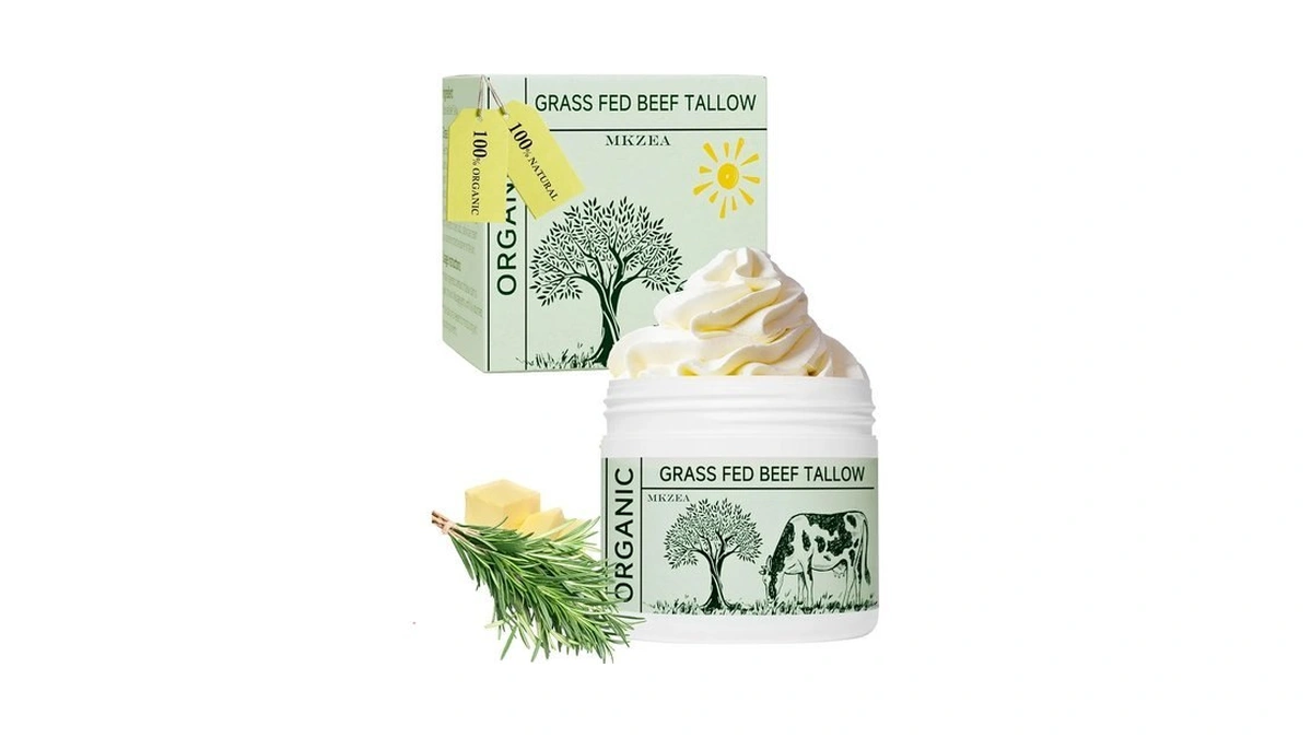 Beef Tallow For Skin, Organic Grass-fed Beef Tallow For Face