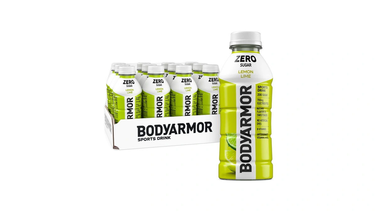 Bodyarmor Zero Sugar Electrolyte Drink, Lemon Lime, 16 Oz (12