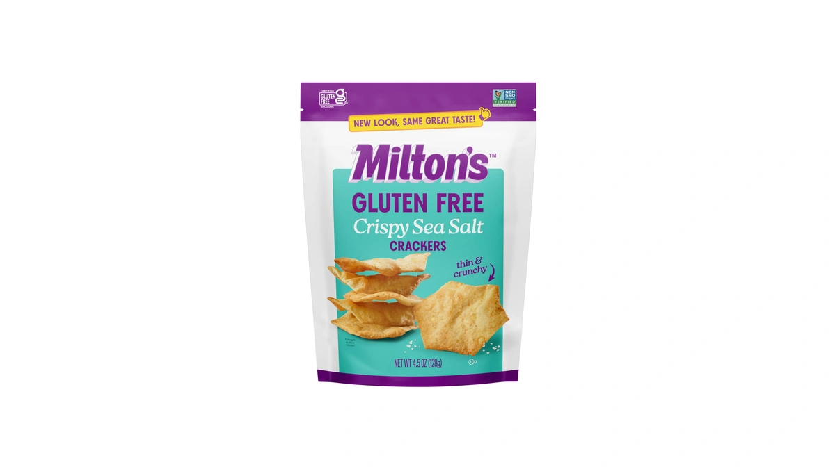 Milton’s Gluten Free Crackers, Crispy Sea Salt - Non-gmo Project