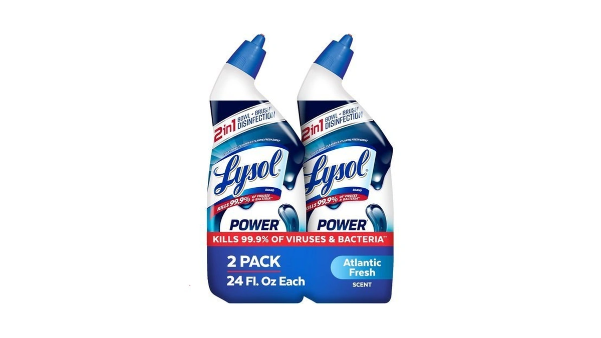 Lysol Toilet Bowl Cleaner Clinging Gel, Power, 24 Oz, 2