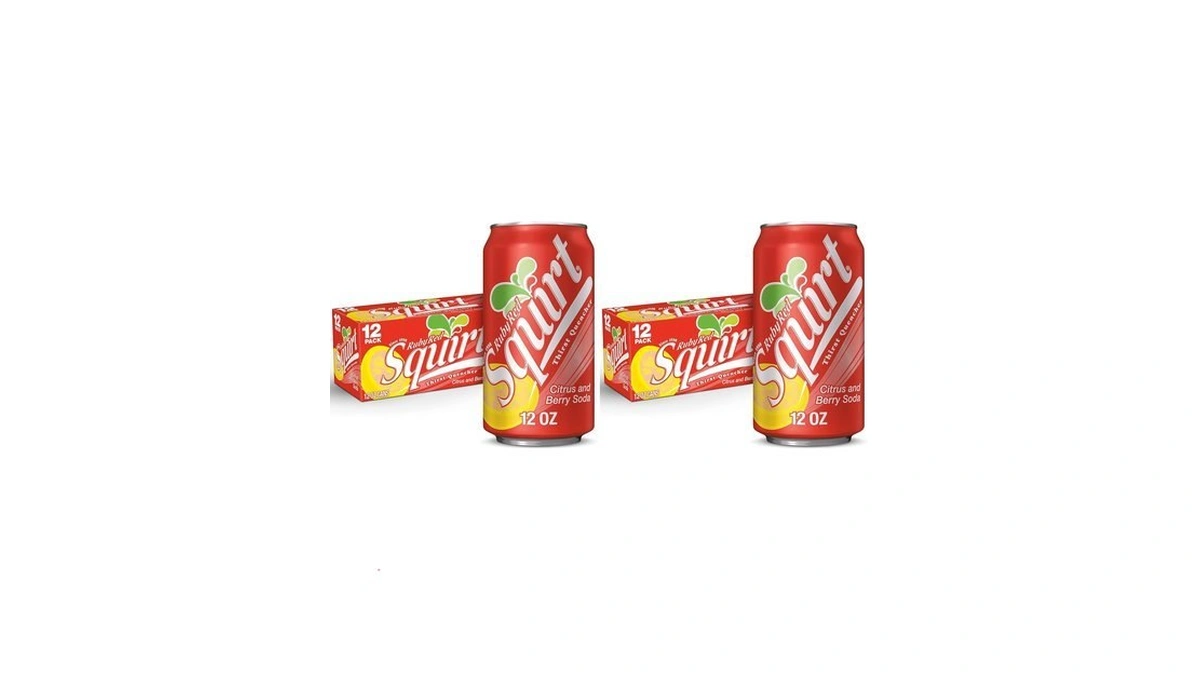 Squirt Ruby Red Grapefruit Soda, 12 Fl. Oz. Cans, 12