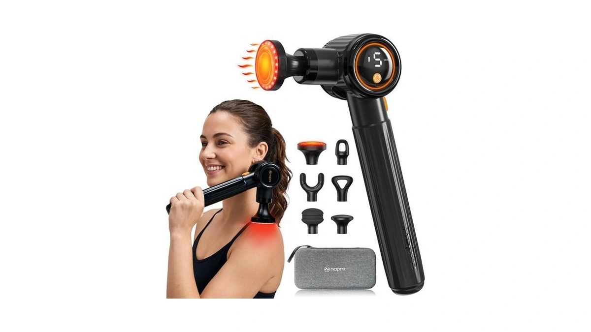 Napre Massage Gun With Heat,massage Gun Deep Tissue With Extension