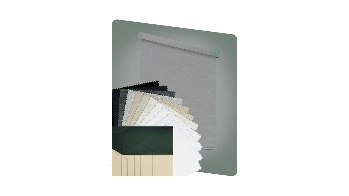 Yoolax Motorized Blinds With Remote, Multicolor Fabric Samples