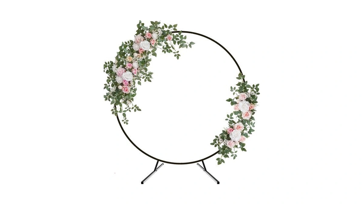 Round Backdrop Stand With Two Water Bags For