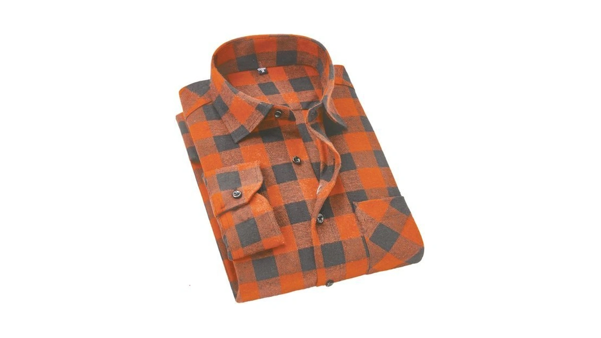 Cromoncent Men's Casual Plaid Flannel Long Sleeve Button Down Shirts,