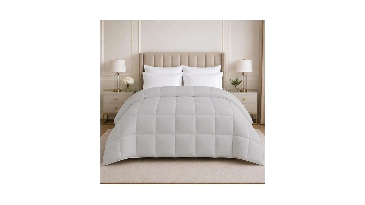 Down Alternative Comforter Oversized King Plus 128x120, Dark Grey