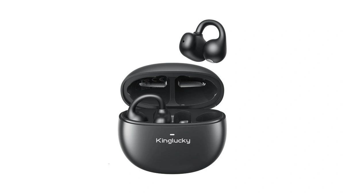 Kinglucky Upgraded Clip-on Earbuds Comfortable Fit & Crystal-clear Sound, 40h