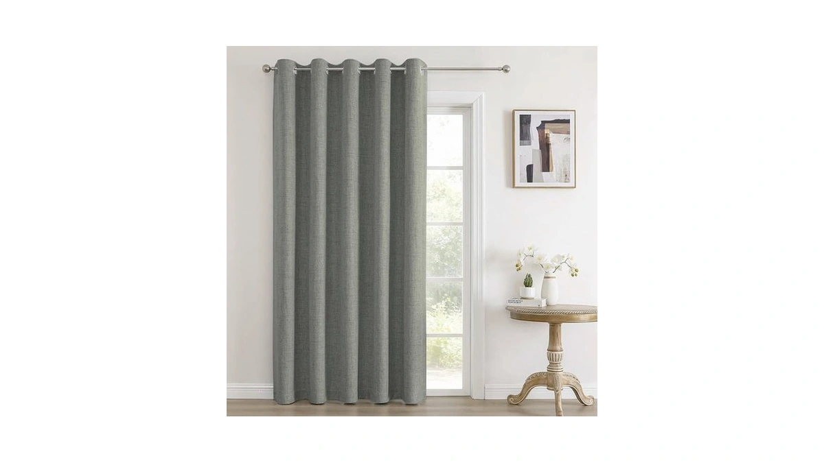 Joydeco Room Divider Curtains 108 Inch Long Sliding Door Curtain