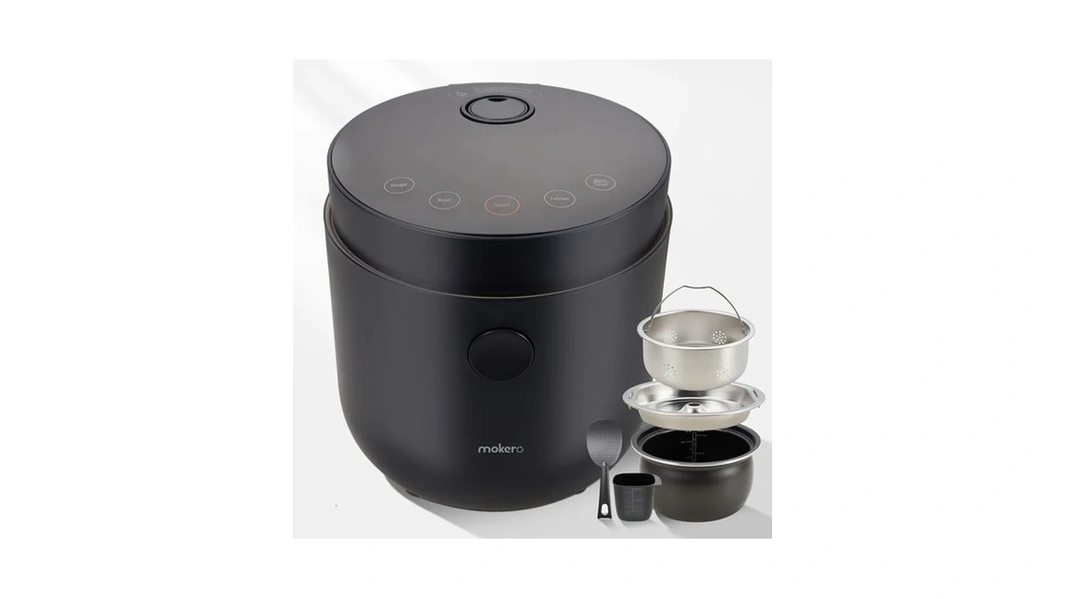 Mokero Low Carb Rice Cooker, 2 Cups Uncooked, 2l Low