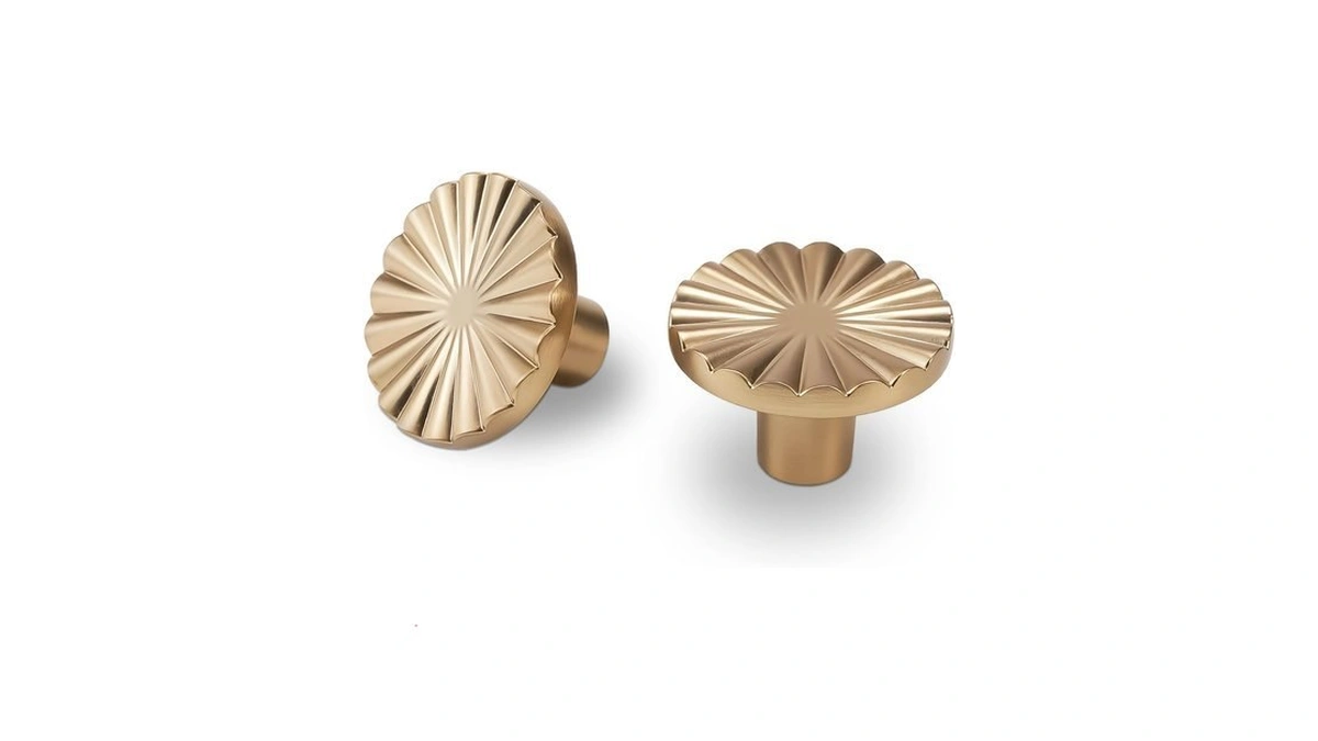 Bukobyhe 10 Pack Kitchen Cabinet Knobs Champagne Bronze Cabinet Zinc