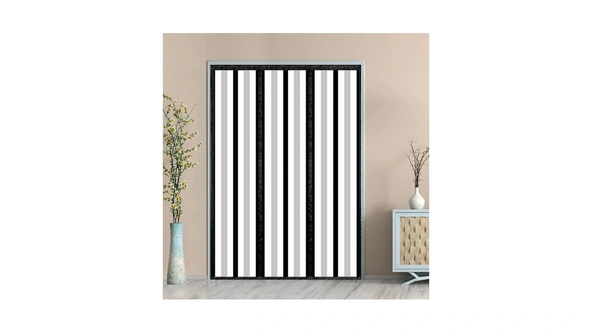 Insulated Door Curtain, Magnetic Thermal Door Cover Screen Door Self-closing