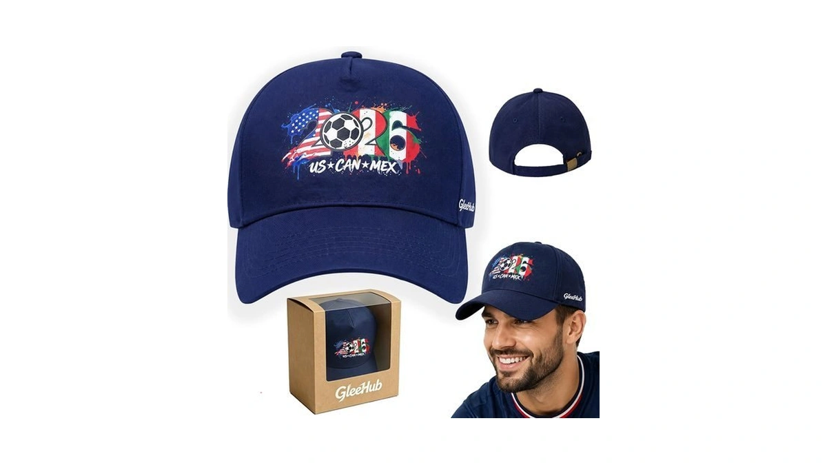 Gleehub 2026 Soccer Hat-usa, Can, Mex Host Countries Prints Baseball