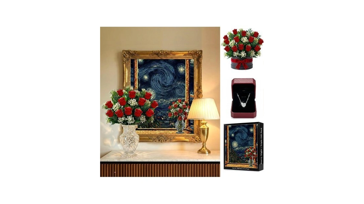 Red Roses Bouquet Building Set Fits With Lego Botanical Flower-new