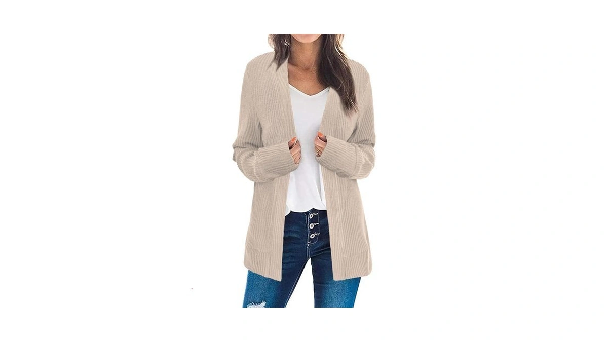 Bosmeer Cardigan Sweaters For Women Long Sleeve Lightweight Open Front