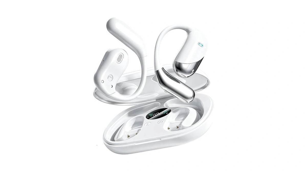 Ultra Open Ear Headphones, Over Ear Bluetooth Bone Conduction Earbuds