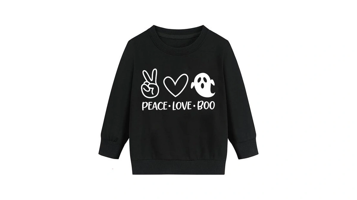 Tbbcwwqy Halloween T-shirt Toddler Boy Pink Pumpkin Face Sweatshirt Long