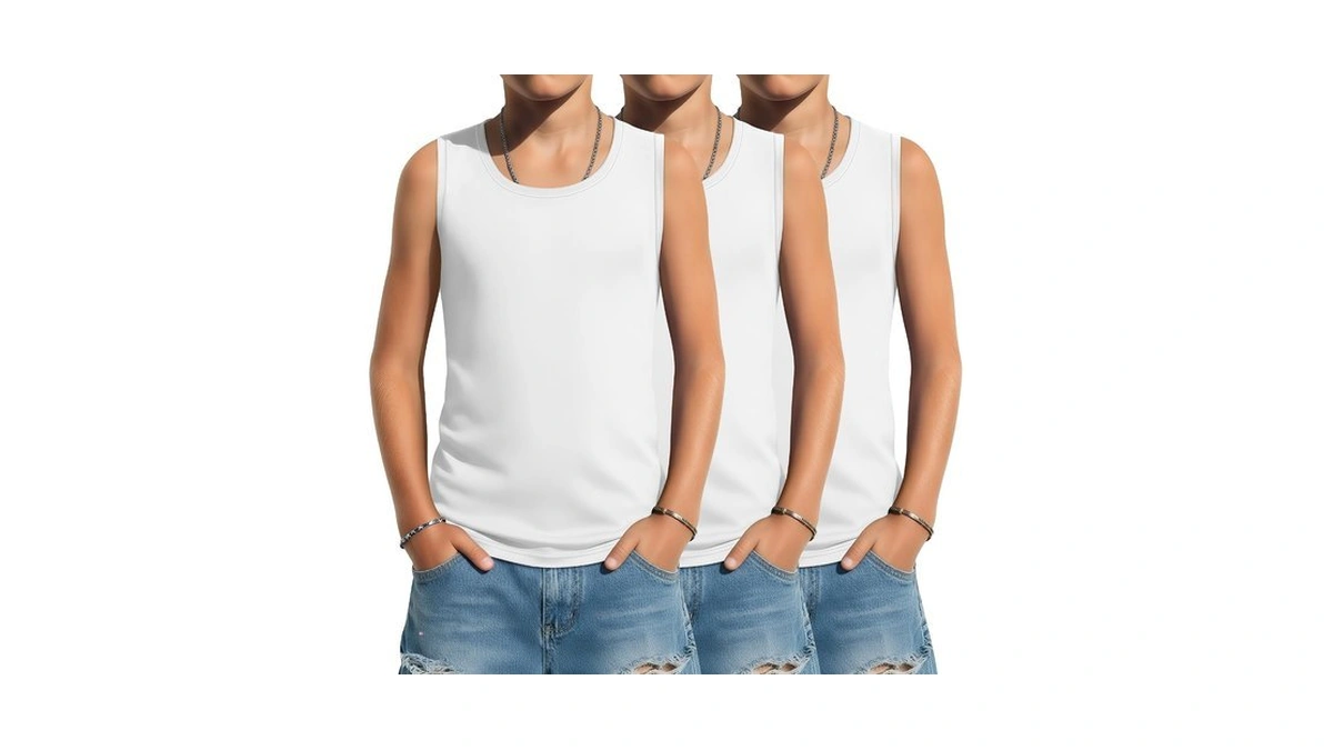 Oakgarden 3 Pack Boys Tank Tops, 3-color, 3-4t