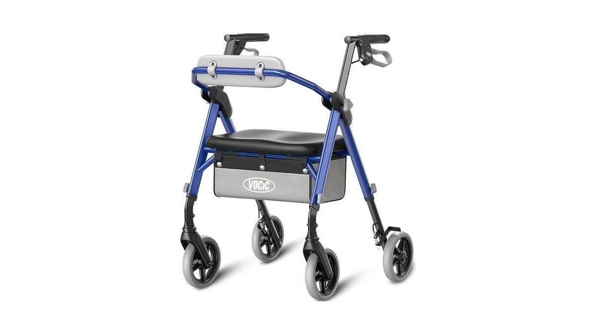Vocic Z11 Standard Rollator Walker For Seniors With Seat, 380